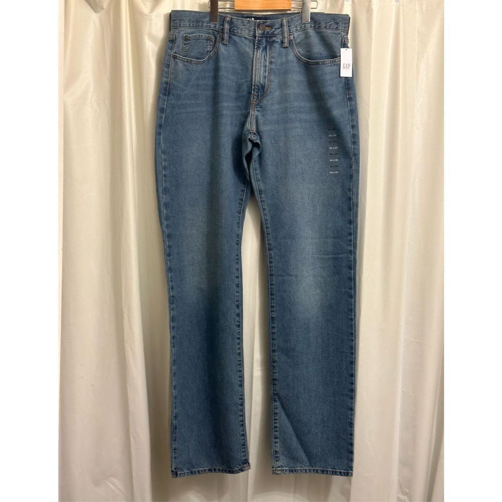 GAP Denim Straight Jeans with Washwell - 34/34